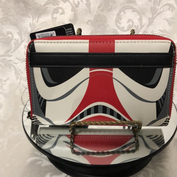 Star Wars Bundle Long Zip Around Wallet by Loungefly & StormTrooper Cap & BP. - Picture 7 of 17